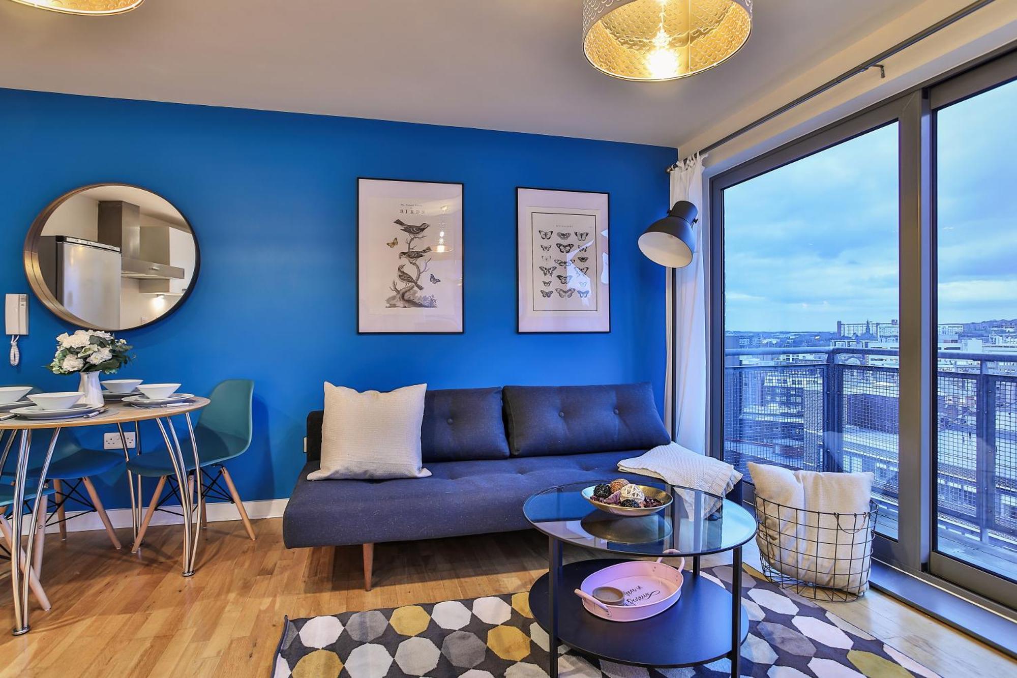 Skyview Apartment By Noknokstay - City Centre With Parking - Group, Family, Business Sheffield Eksteriør bilde