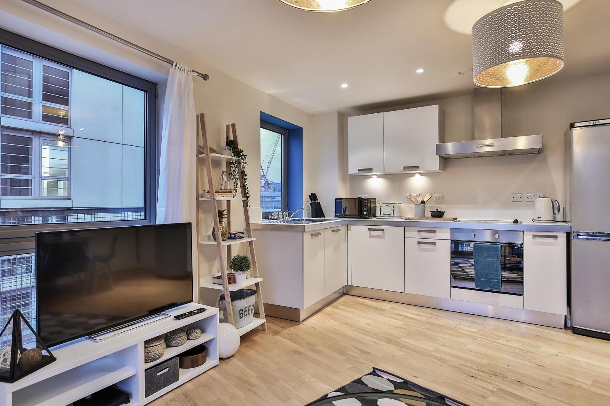 Skyview Apartment By Noknokstay - City Centre With Parking - Group, Family, Business Sheffield Eksteriør bilde