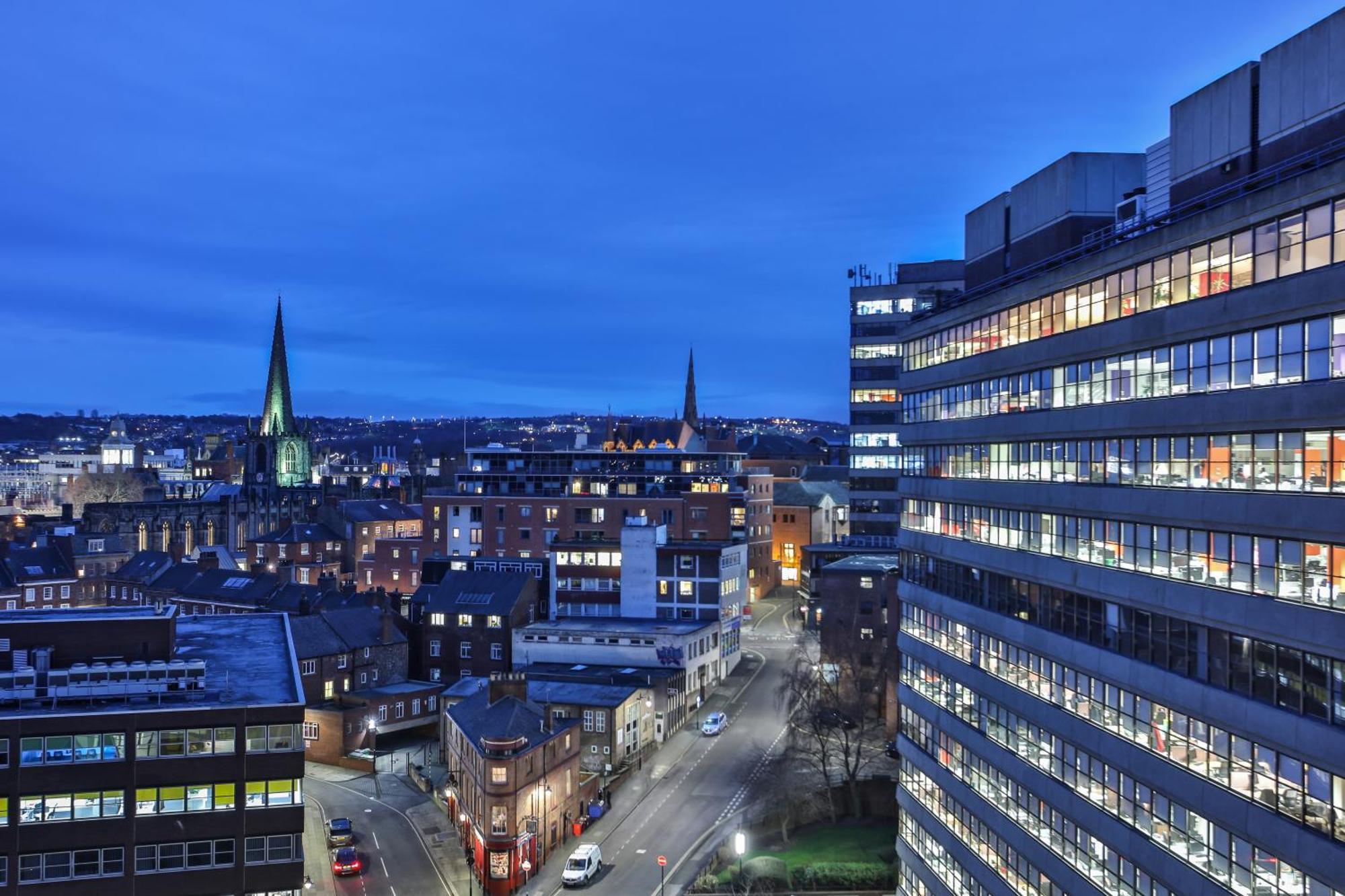 Skyview Apartment By Noknokstay - City Centre With Parking - Group, Family, Business Sheffield Eksteriør bilde
