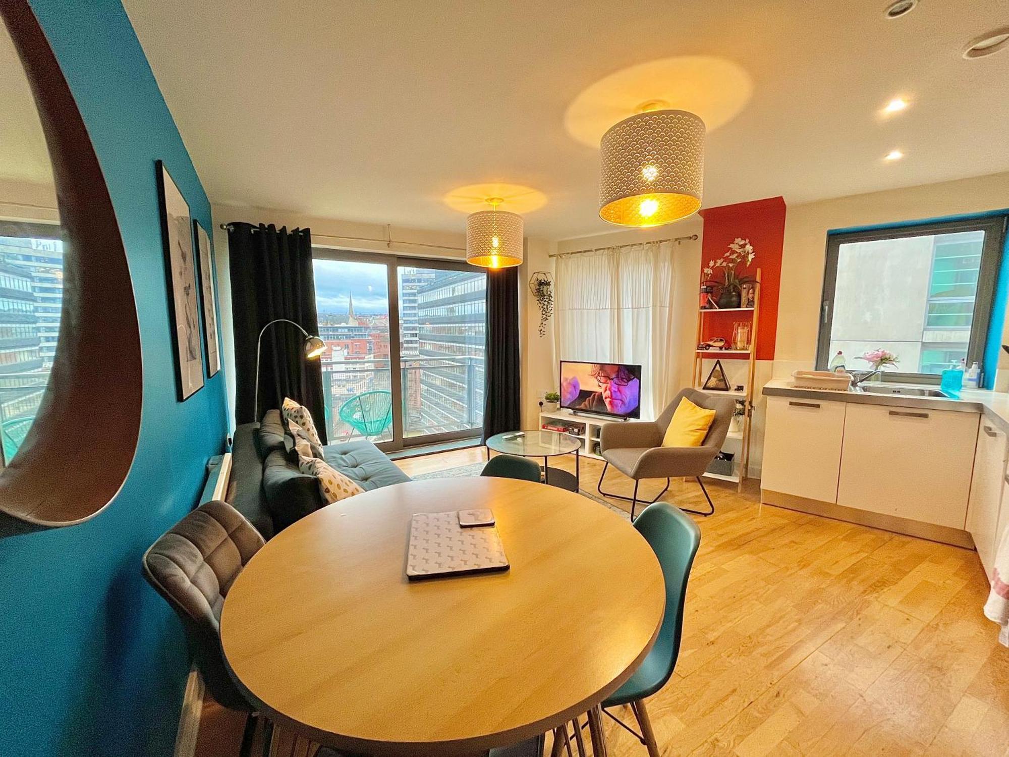 Skyview Apartment By Noknokstay - City Centre With Parking - Group, Family, Business Sheffield Eksteriør bilde